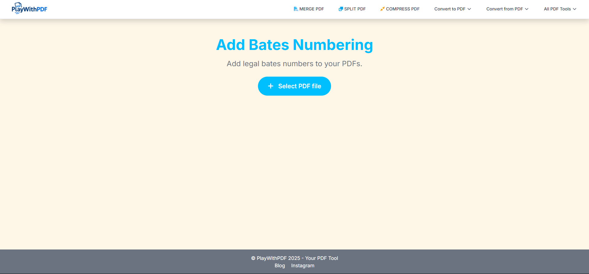 Preview Bates number position