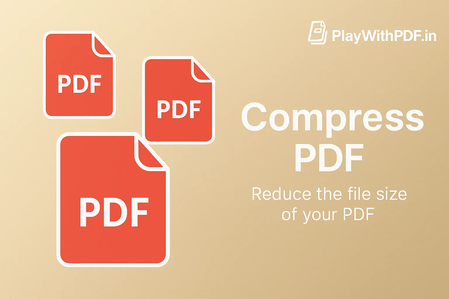 How to Compress PDF in PlayWithPDF.in
