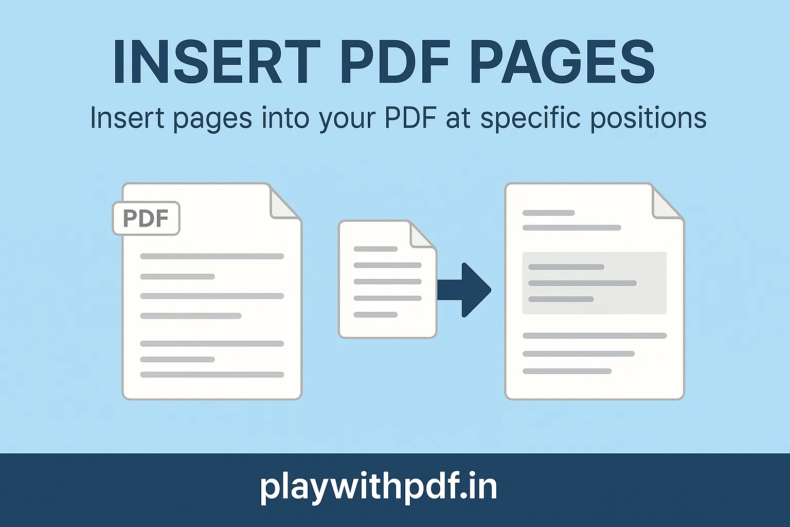 Insert Pages into PDF Online for Free with PlayWithPDF